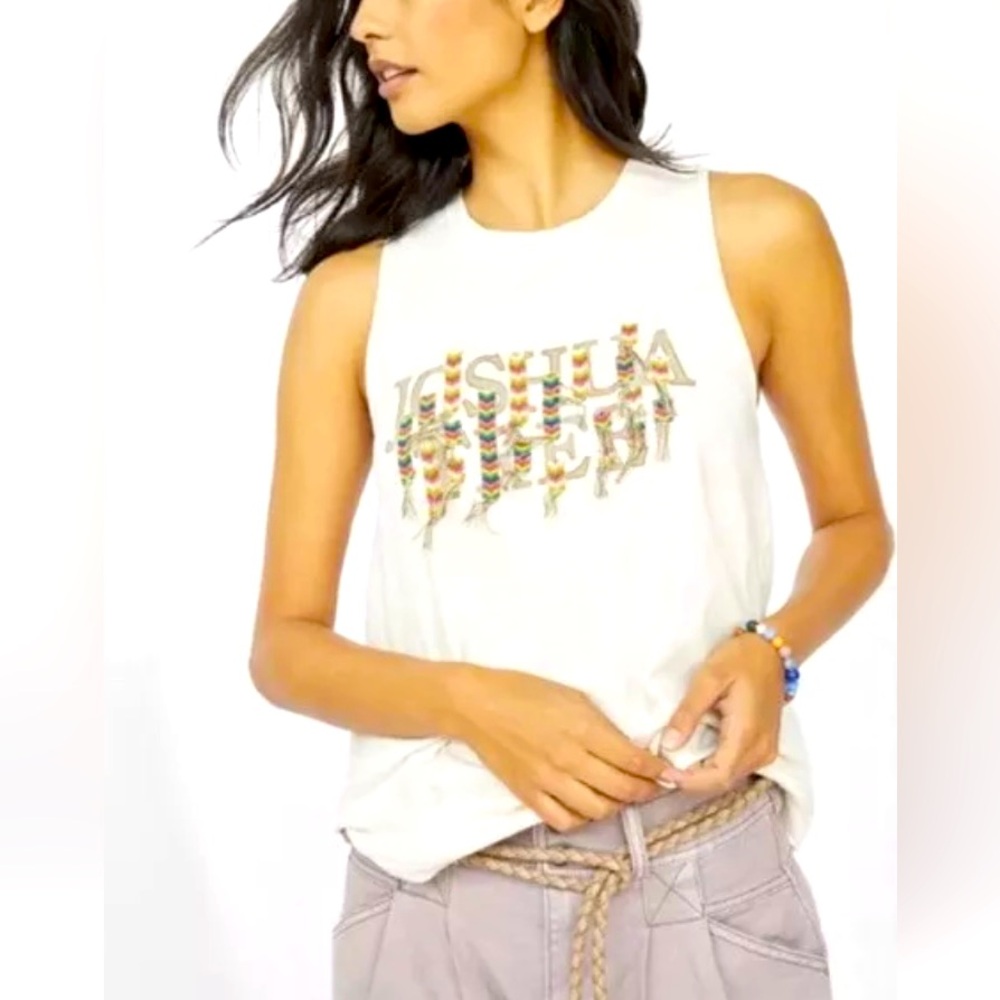 Pilcro Anthropologie Joshua Tree Cotton Twist-back cream size XS Shirt Top